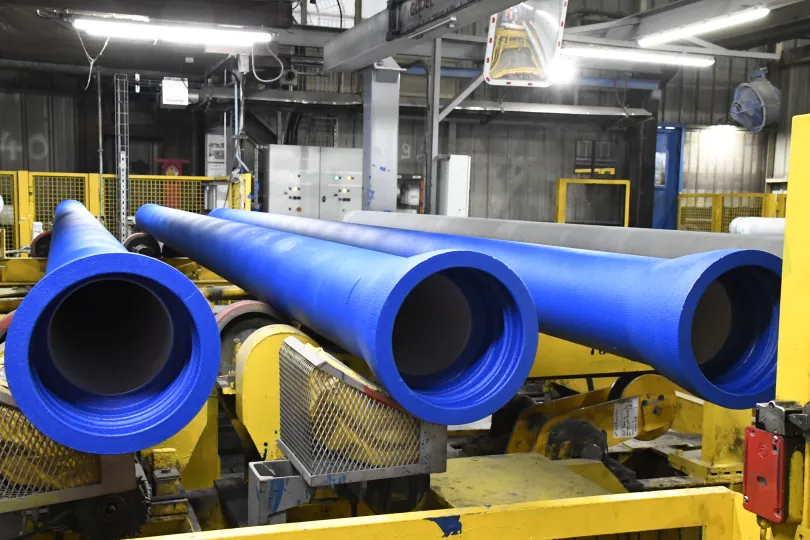 visite de l'usine Saint-Gobain - tuyaux