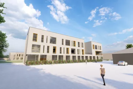 Projet PRR à Salzinnes : reconstruction d'un bâtiment à côté de la MAP (Haute Ecole Provinciale)